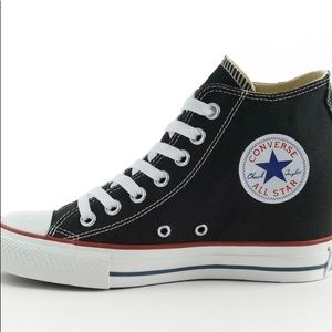 Worn once! Like New, Converse Black Wedge size 5.5